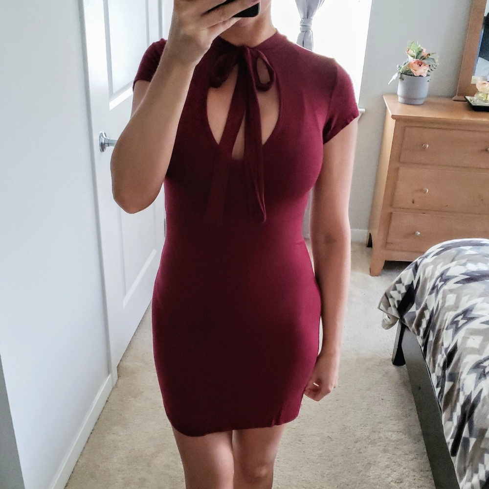 Burgandy Dress